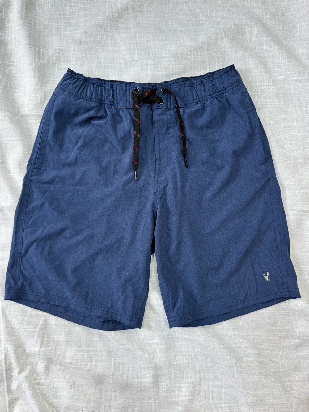 Spyder Men's Navy Blue Swim Trunks with Drawstring